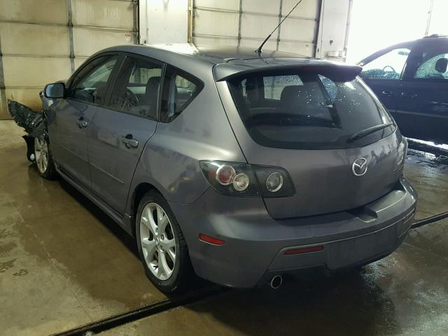 JM1BK143271654340 - 2007 MAZDA 3 HATCHBAC GRAY photo 3