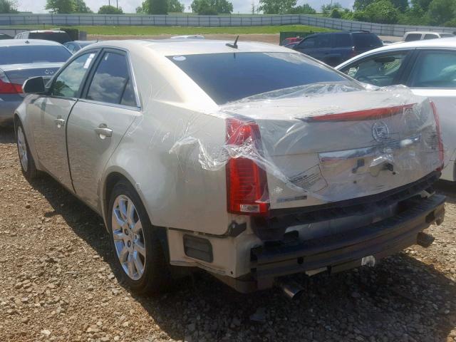 1G6DT57V080182921 - 2008 CADILLAC CTS HI FEA GOLD photo 3