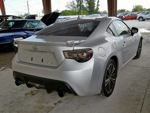 JF1ZNAA16D2703561 - 2013 TOYOTA SCION FR-S SILVER photo 4