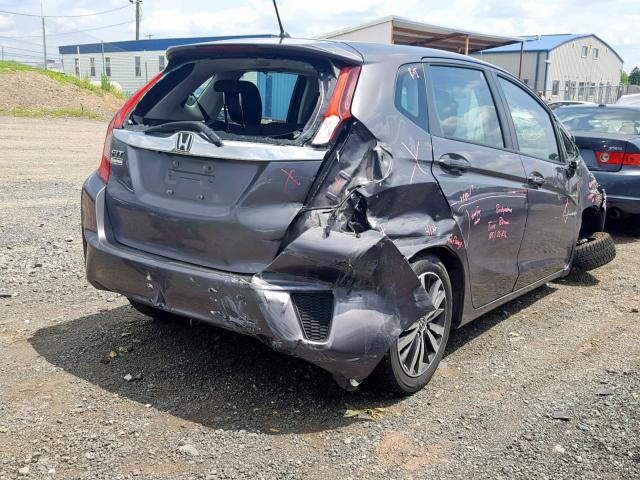 3HGGK5H89FM777266 - 2015 HONDA FIT EX GRAY photo 4