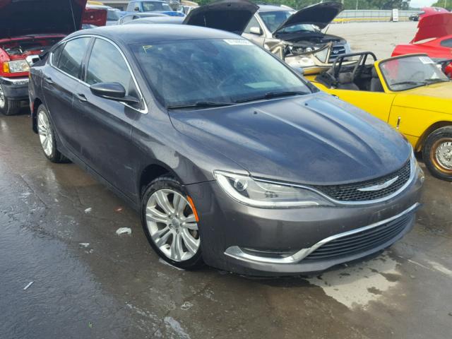 1C3CCCAB1FN653703 - 2015 CHRYSLER 200 LIMITE GRAY photo 1