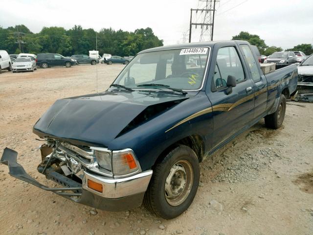 JT4RN93PXM5045557 - 1991 TOYOTA PICKUP 1/2 BLUE photo 2