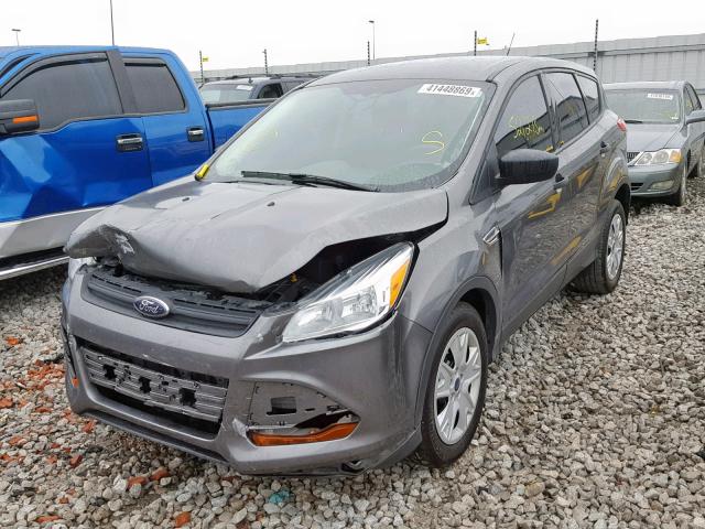 1FMCU0F76EUB46002 - 2014 FORD ESCAPE S GRAY photo 2