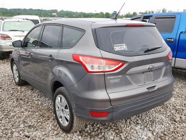 1FMCU0F76EUB46002 - 2014 FORD ESCAPE S GRAY photo 3