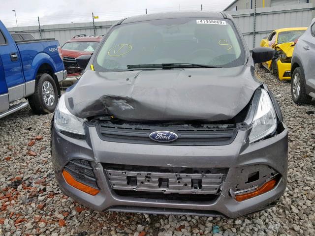 1FMCU0F76EUB46002 - 2014 FORD ESCAPE S GRAY photo 7