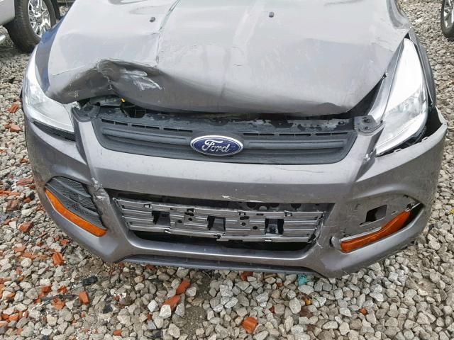 1FMCU0F76EUB46002 - 2014 FORD ESCAPE S GRAY photo 9