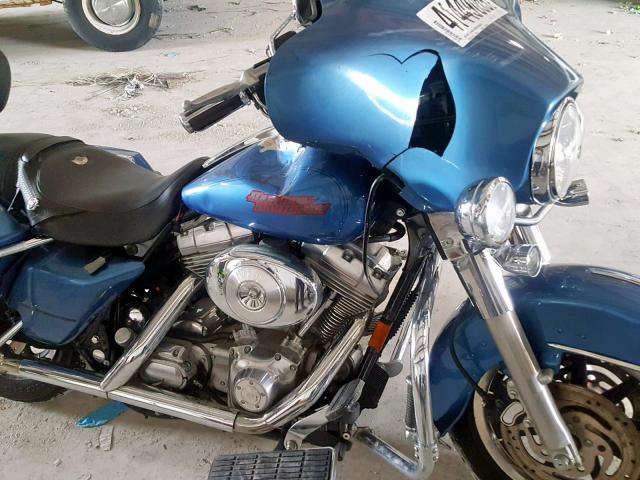 1HD1DDV125Y606392 - 2005 HARLEY-DAVIDSON FLHT BLUE photo 9