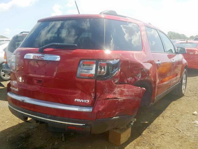 1GKKVNED3DJ226282 - 2013 GMC ACADIA SLE RED photo 4