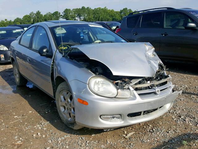 1B3ES56C62D623201 - 2002 DODGE NEON ES SILVER photo 1