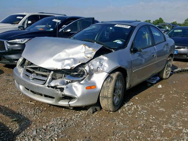 1B3ES56C62D623201 - 2002 DODGE NEON ES SILVER photo 2