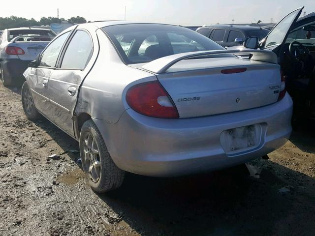 1B3ES56C62D623201 - 2002 DODGE NEON ES SILVER photo 3