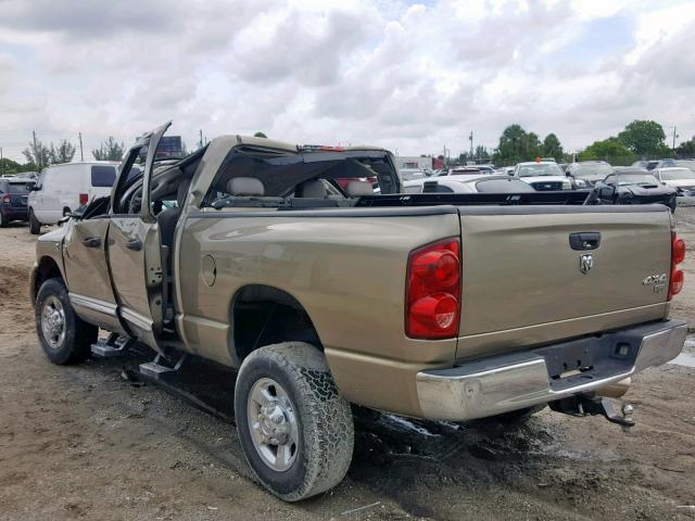 1D7KS28A97J585487 - 2007 DODGE RAM 2500 S ბეჟი ფოტო 3
