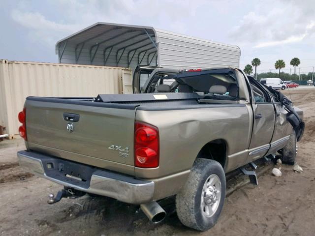1D7KS28A97J585487 - 2007 DODGE RAM 2500 S ბეჟი ფოტო 4