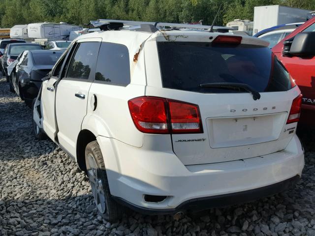 3C4PDCDG9ET297033 - 2014 DODGE JOURNEY LI WHITE photo 3