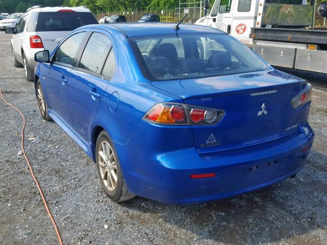 JA32U2FU8FU022234 - 2015 MITSUBISHI LANCER ES BLUE photo 3