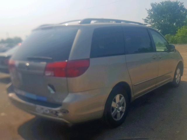 5TDZA23C94S176277 - 2004 TOYOTA SIENNA CE GOLD photo 4