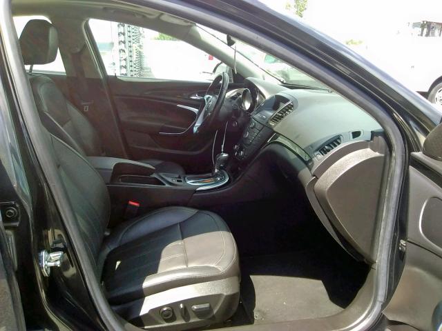 W04GS5EC0B1002086 - 2011 BUICK REGAL CXL BLACK photo 5