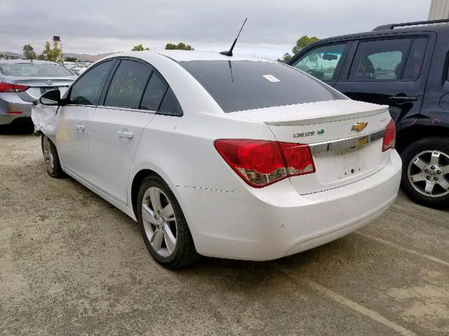 1G1P75SZ4E7100404 - 2014 CHEVROLET CRUZE WHITE photo 3