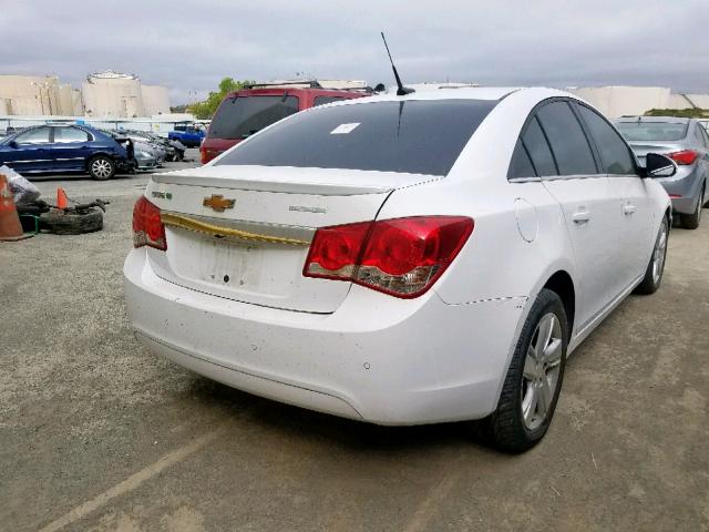 1G1P75SZ4E7100404 - 2014 CHEVROLET CRUZE WHITE photo 4