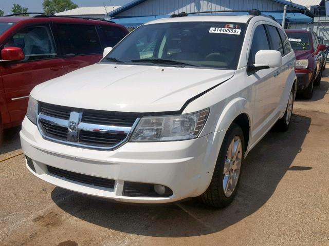 3D4GG67V79T149555 - 2009 DODGE JOURNEY R/ WHITE photo 2