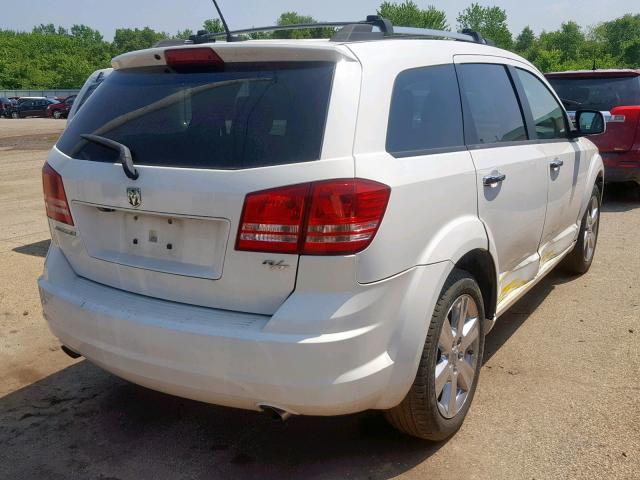 3D4GG67V79T149555 - 2009 DODGE JOURNEY R/ WHITE photo 4