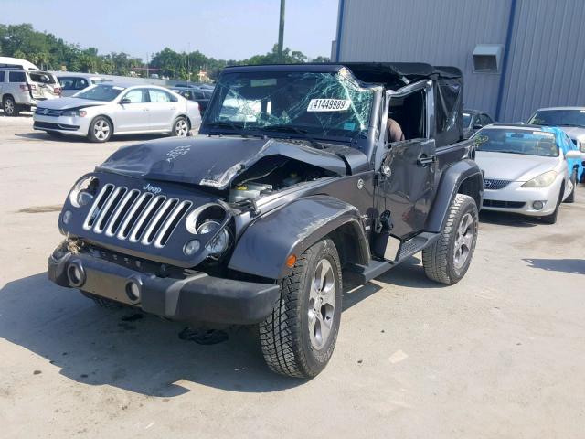 1C4GJWBG7GL184841 - 2016 JEEP WRANGLER S GRAY photo 2