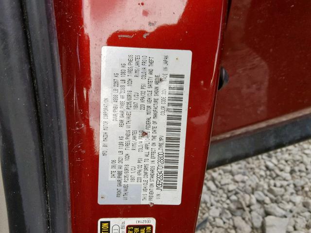 JM3ER293470128800 - 2007 MAZDA CX-7 RED photo 10