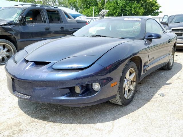 2G2FS22K012123915 - 2001 PONTIAC FIREBIRD BLUE photo 2