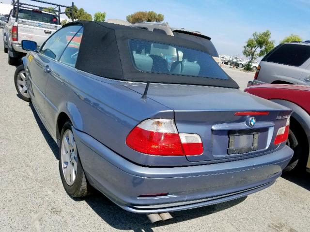 WBABR3341YEG02581 - 2000 BMW 323 CI BLUE photo 3