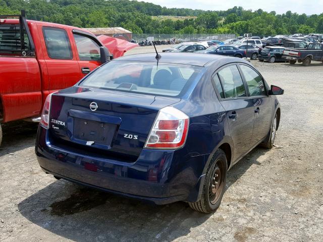 3N1AB61E27L660519 - 2007 NISSAN SENTRA 2.0 BLUE photo 4