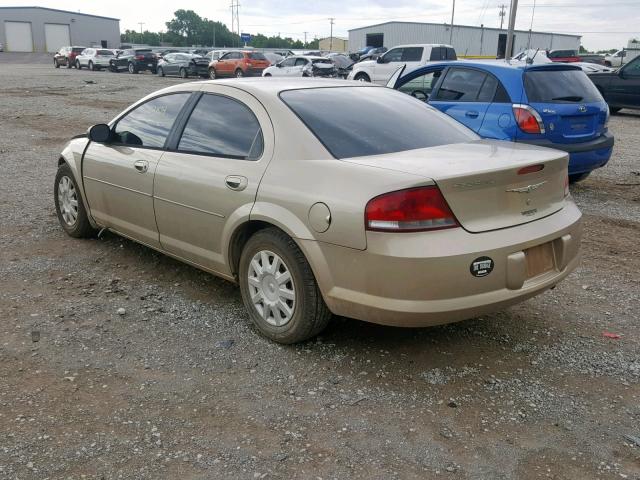 1C3EL46R94N199315 - 2004 CHRYSLER SEBRING LX GOLD photo 3