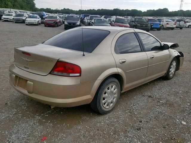 1C3EL46R94N199315 - 2004 CHRYSLER SEBRING LX GOLD photo 4