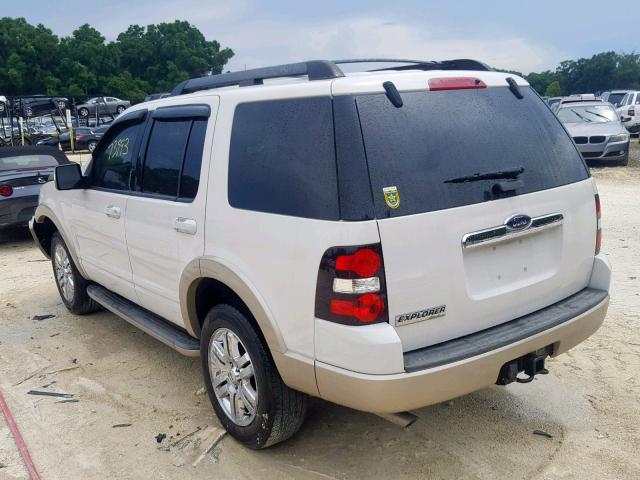 1FMEU64E49UA43566 - 2009 FORD EXPLORER E WHITE photo 3