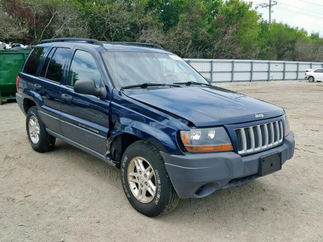 1J4GW48S64C260332 - 2004 JEEP GRAND CHER BLUE photo 1