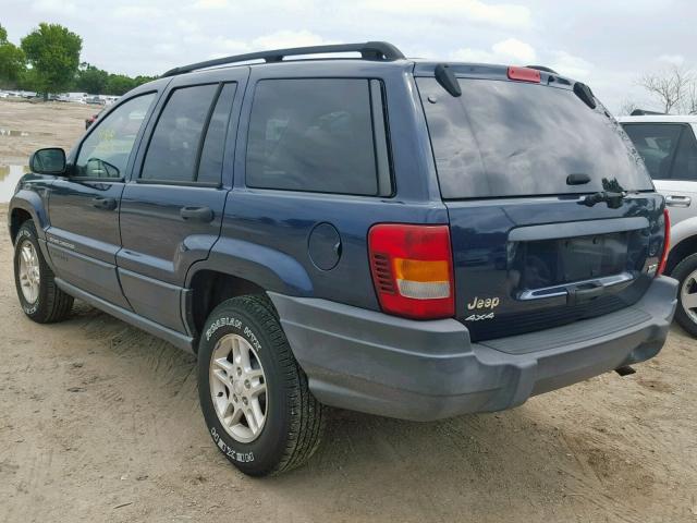 1J4GW48S64C260332 - 2004 JEEP GRAND CHER BLUE photo 3