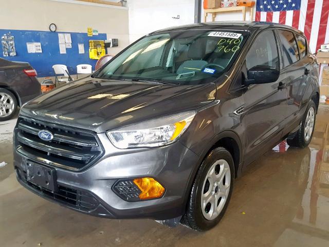 1FMCU0F74HUD40760 - 2017 FORD ESCAPE S GRAY photo 2