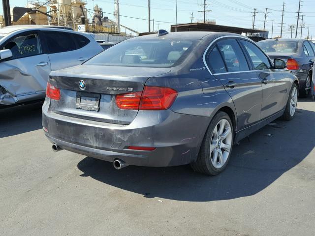 WBA3F9C57EF484516 - 2014 BMW ACTIVEHYBR GRAY photo 4