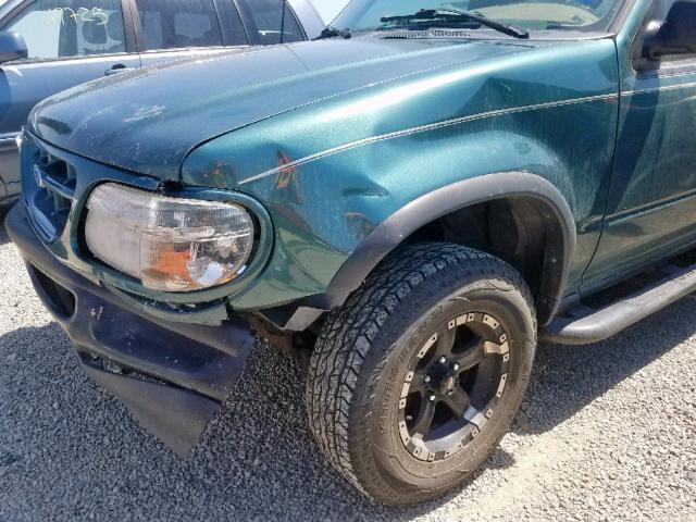 1FMCU22X9VUA73421 - 1997 FORD EXPLORER GREEN photo 9