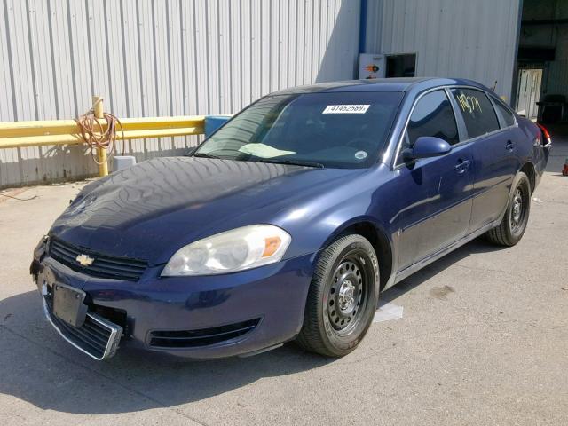 2G1WS55R379391078 - 2007 CHEVROLET IMPALA POL BLUE photo 2