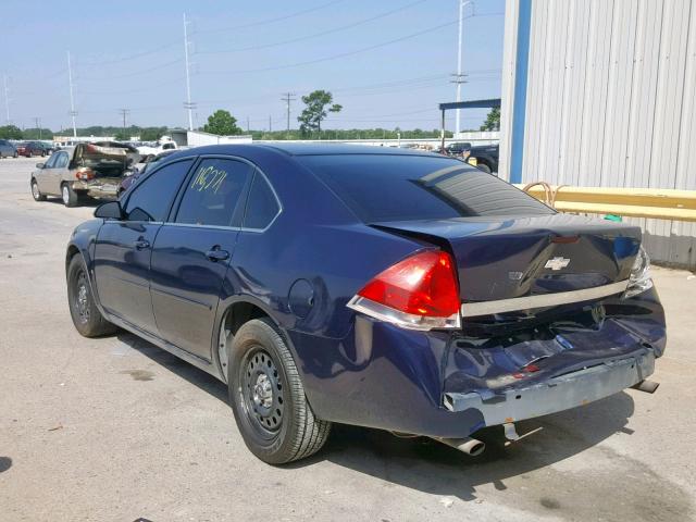 2G1WS55R379391078 - 2007 CHEVROLET IMPALA POL BLUE photo 3