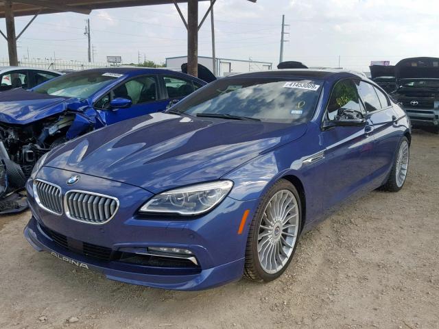 WBA6D6C56HG745523 - 2017 BMW 650 XI BLUE photo 2