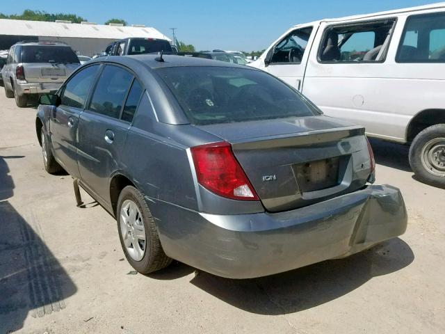 1G8AJ58F96Z185204 - 2006 SATURN ION LEVEL CHARCOAL photo 3