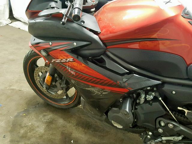 JYARJ18E7BA007434 - 2011 YAMAHA FZ6 R BROWN photo 9