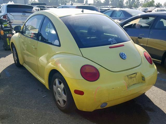 3VWCC21C3XM437732 - 1999 VOLKSWAGEN NEW BEETLE ყვითელი ფოტო 3