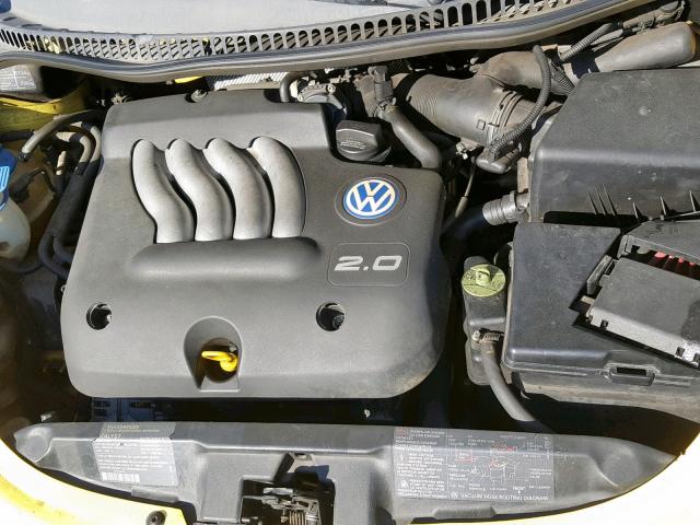 3VWCC21C3XM437732 - 1999 VOLKSWAGEN NEW BEETLE ყვითელი ფოტო 7