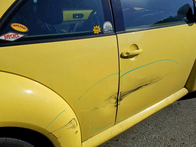 3VWCC21C3XM437732 - 1999 VOLKSWAGEN NEW BEETLE ყვითელი ფოტო 9