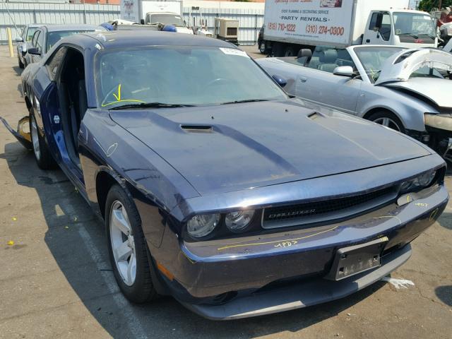 2C3CDYAG9DH582293 - 2013 DODGE CHALLENGER BLUE photo 1