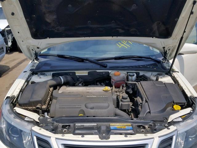 YS3FB59Y581145186 - 2008 SAAB 9-3 2.0T WHITE photo 7