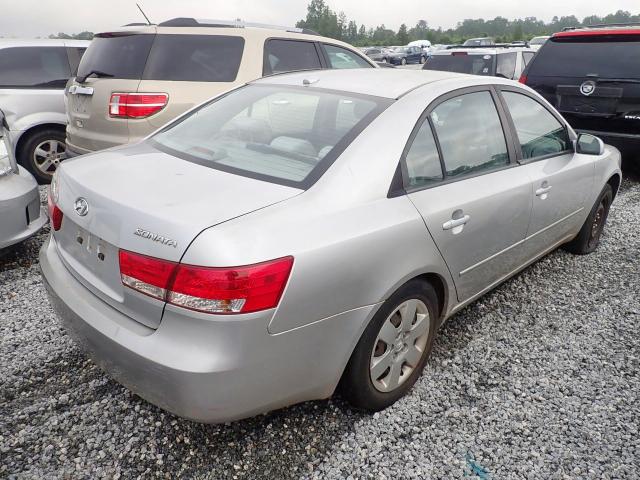 5NPET46C58H347098 - 2008 HYUNDAI SONOTA SILVER photo 4