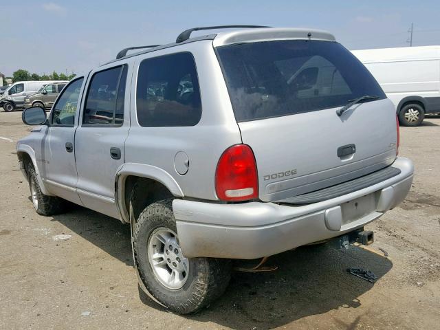 1B4HS28Z1XF711223 - 1999 DODGE DURANGO SILVER photo 3